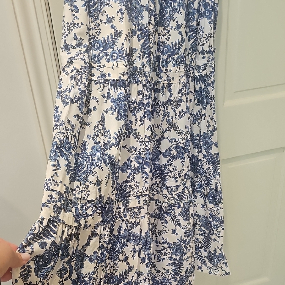 Anthropologie Blue and White Maxi Dress - Picture 5 of 6